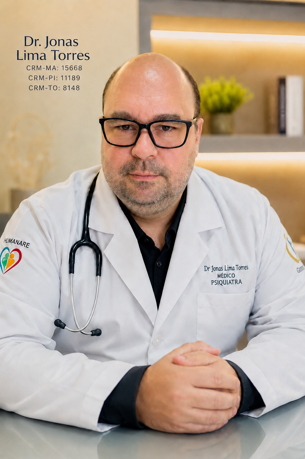 Dr. Jonas Lima Torres, médico psiquiatra da MedyÀgape